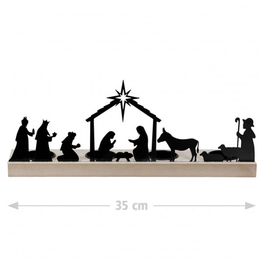 Bougeoir silhouette « Crèche »