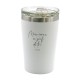 Mug isotherme "Dieu est bon" blanc