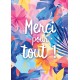 Carte Avec Message Feuilles multicolores