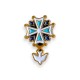 Pin's croix huguenote