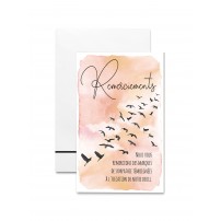 Mignonettes Rem Oiseaux sur fond orange