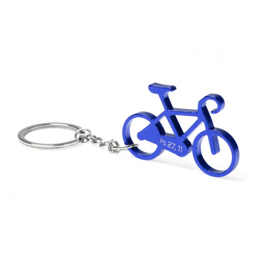 Porte-clé "Vélo" bleu